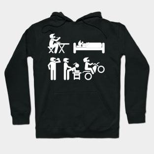 Funny Dirt Bike Rider Hoodie